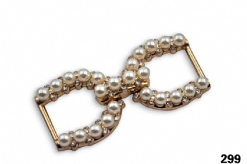 Light gold metal pearl chain