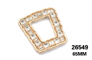 Zinc alloy rhinestone shoe buckle