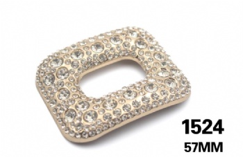 Designer metal rhinestone shoe buckle