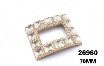 Designer metal rhinestone shoe buckle