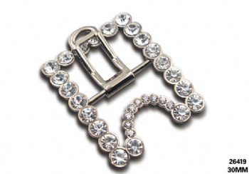 Hot selling zinc alloy material rhinestone shoe buckle accessories