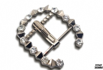 Designer high quality rhinestone glass pin buckle