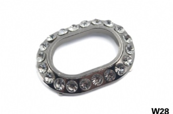 Zinc alloy rhinestone shoe buckle