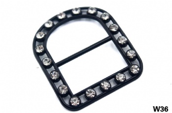 Designer metal rhinestone shoe buckle