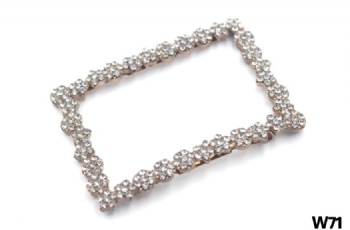 Zinc alloy rhinestone shoe buckle