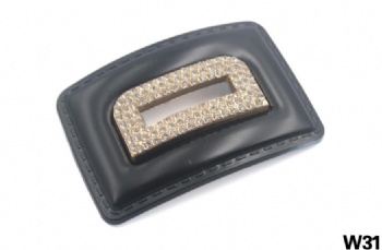 Black high quality rhinestone shoe buckle