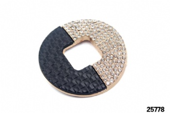 Designer metal rhinestone shoe buckle