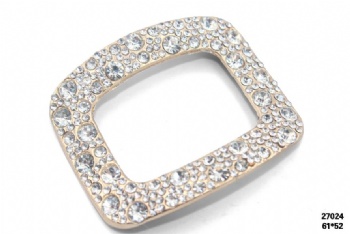 Designer metal rhinestone shoe buckle