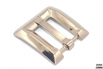 Light gold metal single buckle