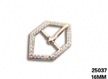 Fashion metal light gold rhinestone shoe buckle