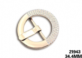 Fashion metal light gold rhinestone shoe buckle