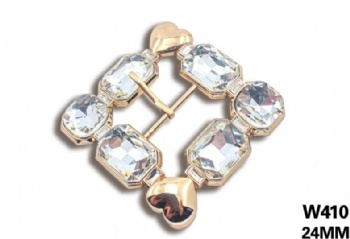 Fashionable high quality metal rhinestone pin buckle