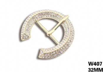 Hot selling zinc alloy material rhinestone shoe buckle accessories