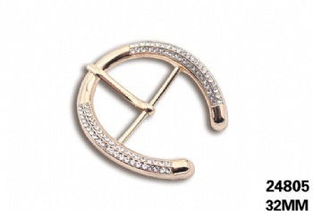 Fashionable high quality metal rhinestone pin buckle