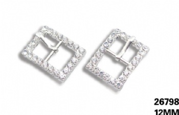 Hot selling zinc alloy material rhinestone shoe buckle accessories