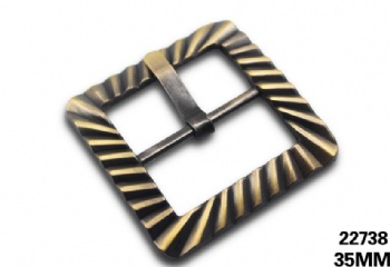 Classic fancy striped pin buckle