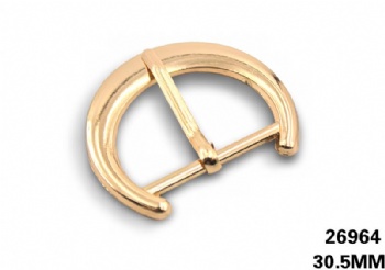 Light gold metal single buckle