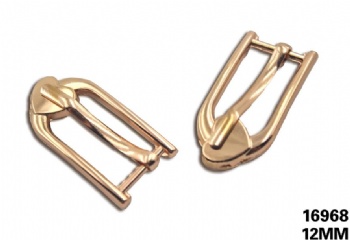 Light gold metal single buckle