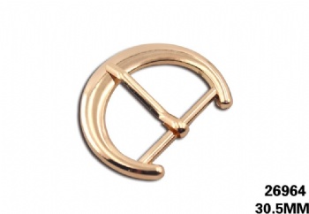 Light gold metal single buckle