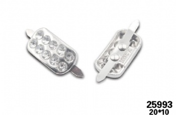 High quality rhinestone metal clip accessories