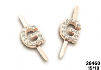 High quality rhinestone metal clip accessories