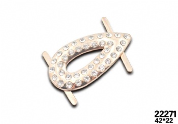 High quality rhinestone metal clip accessories