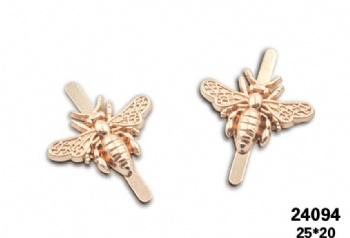 Stylish metal bee clip decorative accessories