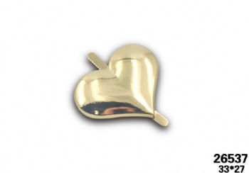 Fashion metal heart shaped clip accessories