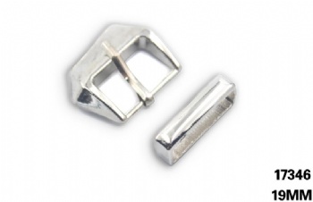 Designer metal pin buckle set