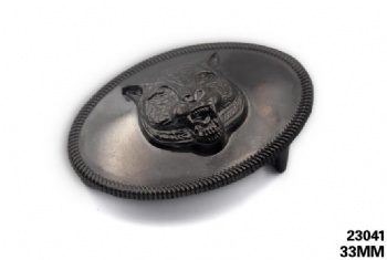 Metal adjustable belt buckle