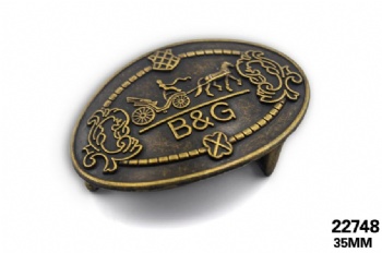 Designer metal belt buckle