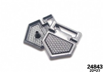 Fashion zinc alloy material metal shoe buckle accessories