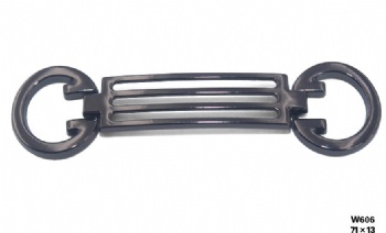 Gun metal shoe buckles