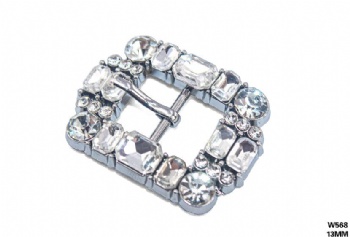 High quality pin buckle glass shoe accessories