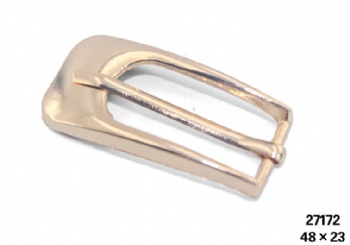 Light gold metal single buckle